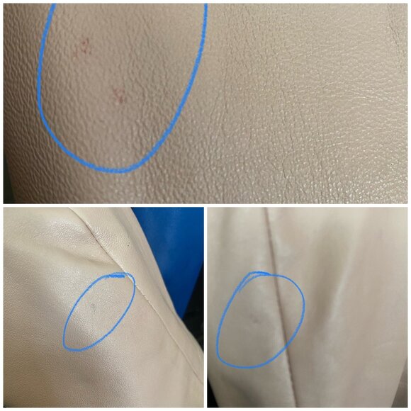 Vintage 1980s Saticci Collection Women's Leather Jacket & Skirt Set Size 4 - Picture 8 of 16